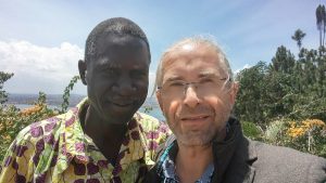 Bishop Noah Pogoto and Steffen Buerger (c) Photograph: Steffen Buerger (Uganda, August 19th 2017)